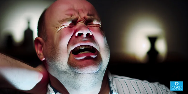 Photo of a person experiencing whiplash injury