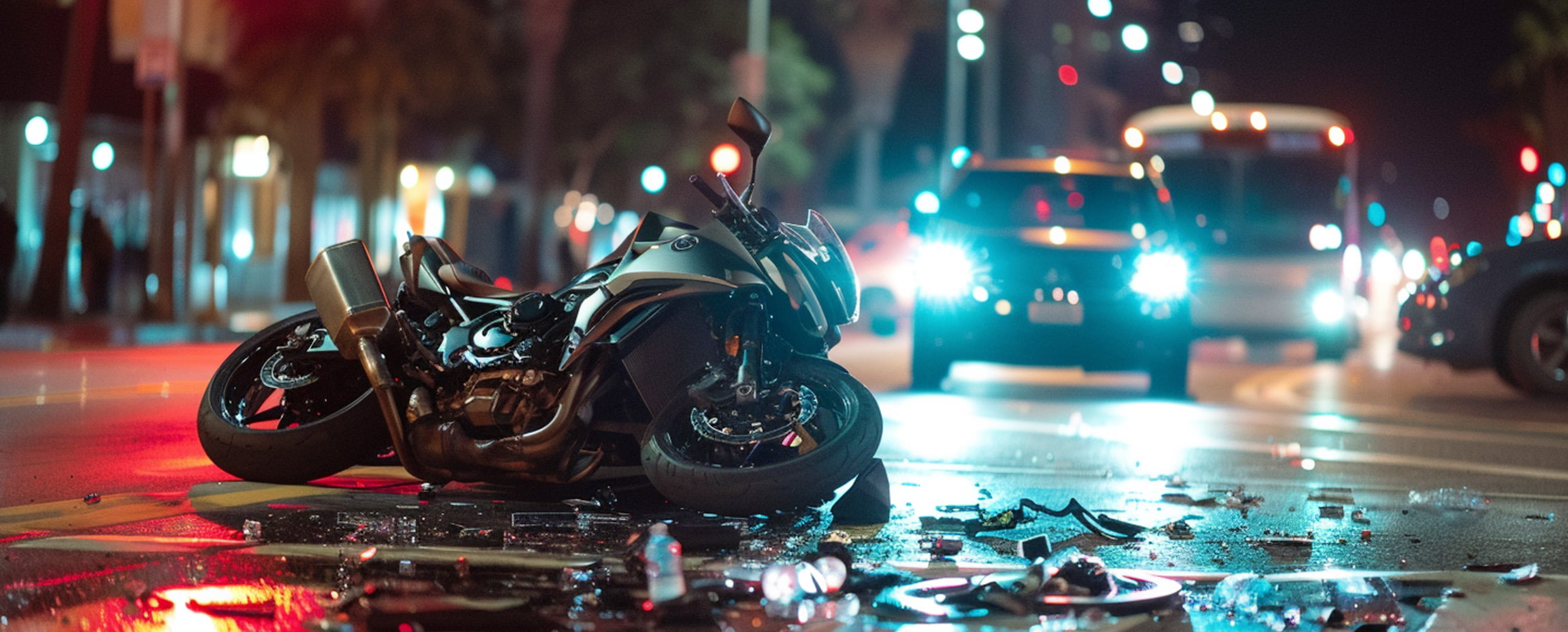 Accidente de motocicleta en Costa Mesa