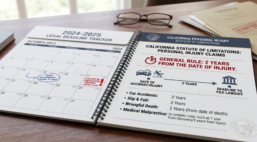 ¿Lesionado por un conductor sin seguro en Garden Grove? Sus opciones explicadas 4 Urgencia del calendario/fecha límite