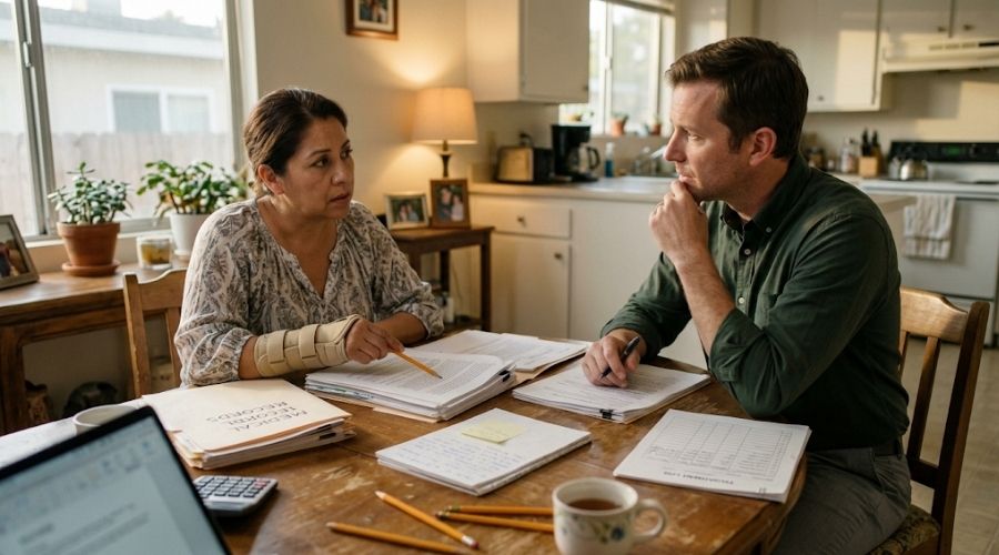 Stipulations vs. Compromise and Release: Which Settlement? 3 Injured California worker reviewing a workers' comp settlement before signing