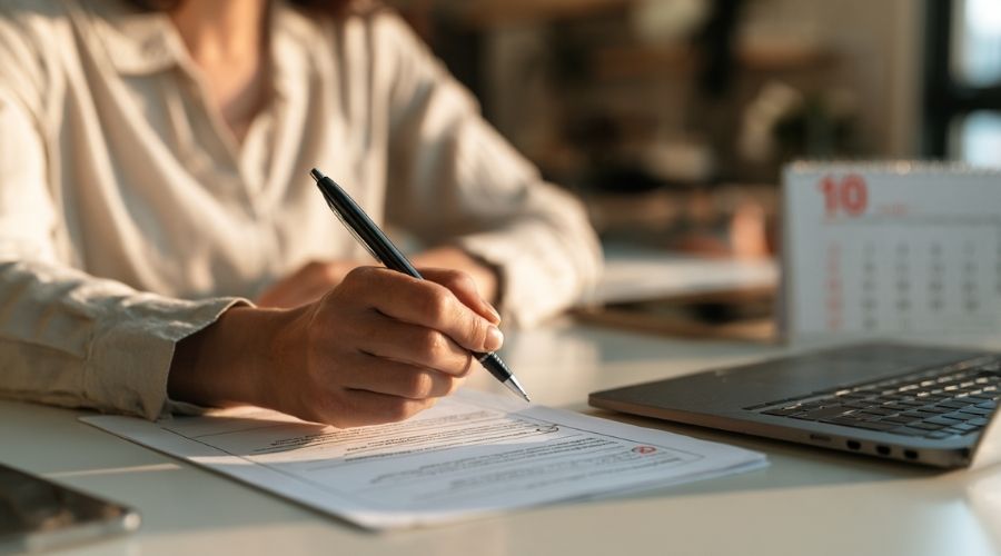  A close-up of a printed list of three physician names
     on a desk — a pen about to circle one and strike another
     — beside a calendar showing a 10-day countdown marked
     in red. No faces, natural desk lighting. Represents
     the QME panel selection process and the critical
     10-day deadline to exercise the right to strike.