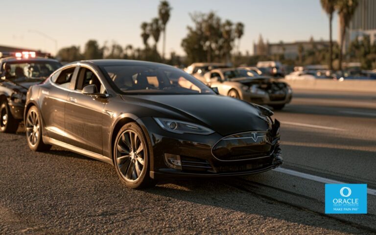 Un Tesla se vio involucrado en un grave accidente en una autopista del sur de California.