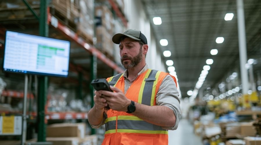 Santa Ana Warehouse and Manufacturing Injury Claims 2 Distribution center worker working under a fast-paced warehouse quota