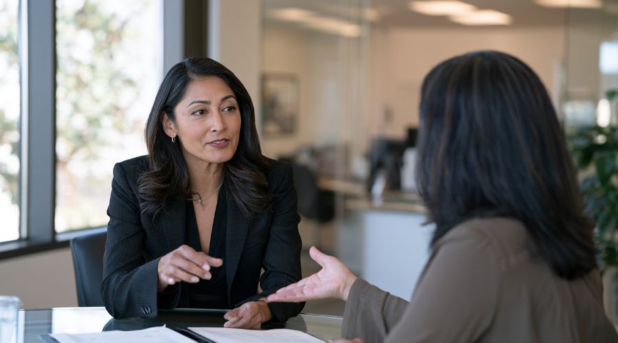 Attorney discussing a potential drunk driving accident injury claim with a client