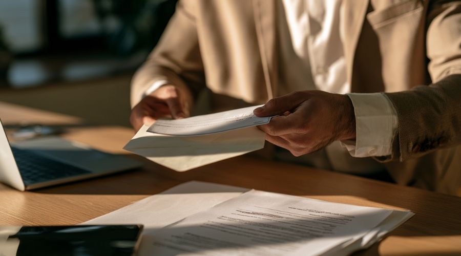 Personal Injury Settlement Timeline: How Long Does It Take? 4 personal injury settlement check California — settlement
check being prepared for disbursement beside lien resolution documents